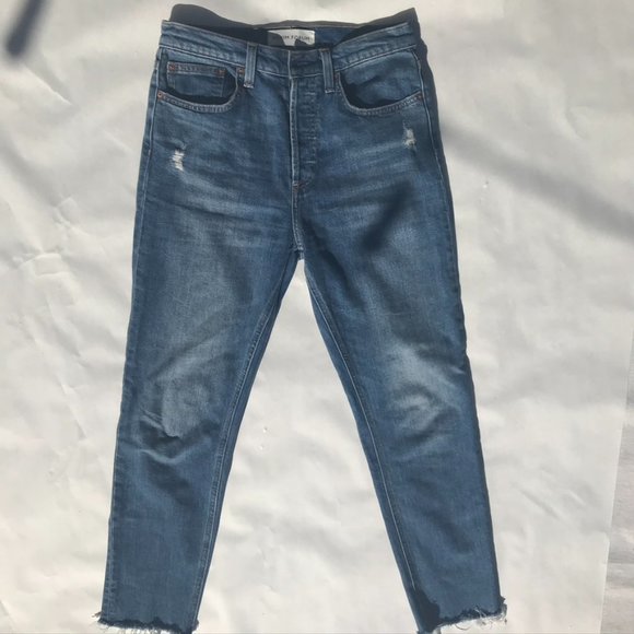 Denim Forum Aritzia The Yoko High Rise Slim 28 - Picture 1 of 3